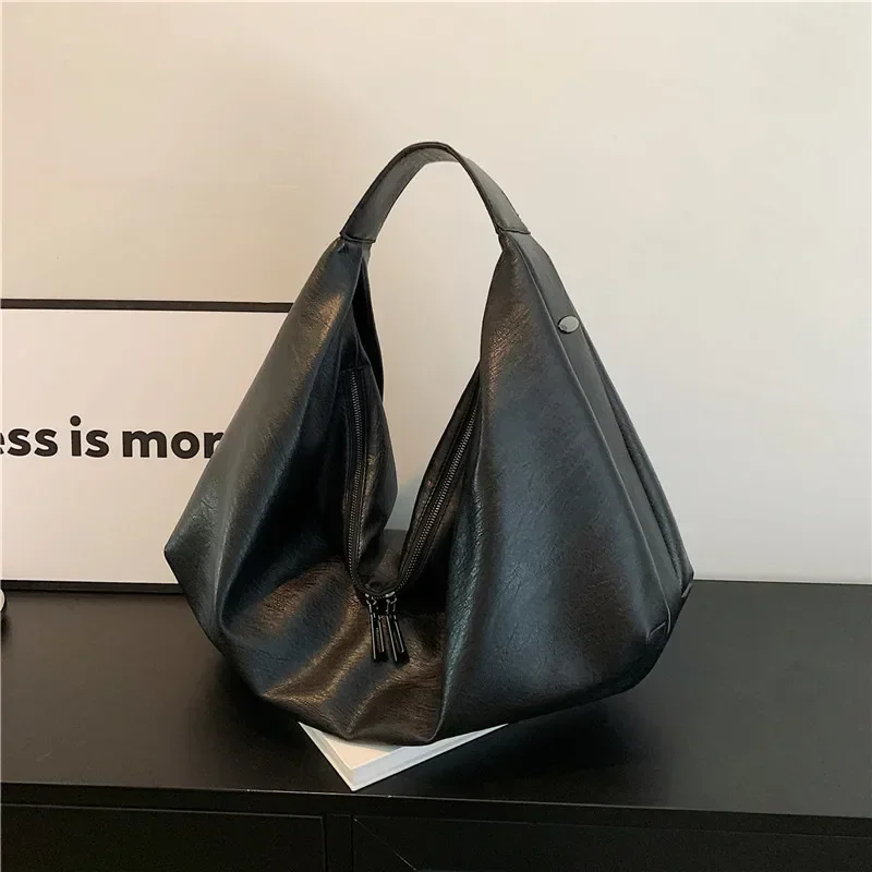 Big Black Shoulder Bags for Women Large Hobo Shopper Bag