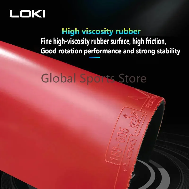 LOKI RXTON 1 특별 생산 탁구 고무 케이크 스폰지 강력한 탄성 스폰지가있는 고점도 탁구 고무