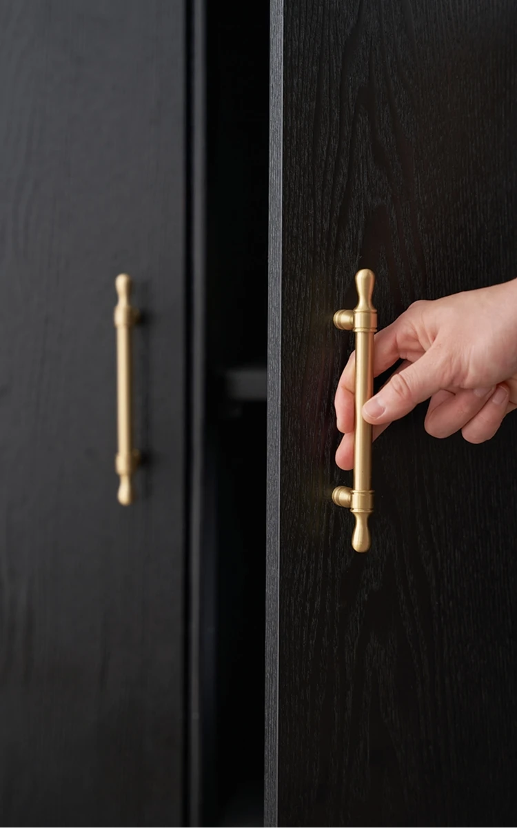 Cozinha vintage Armário Handle Solid Brass Cabinet