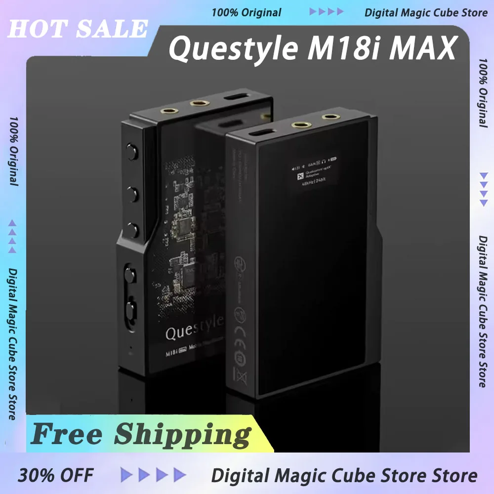 뉴 퀘스타일 M18i MAX 블루투스 헤드폰 앰프 디코더 리틀 테일 HIFI 모..