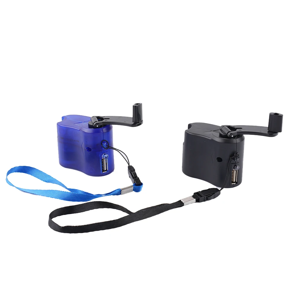 Manual USB Hand Crank Charger Generator for Mobile Devices Portable Dynamo Power Source for Travel and Outdoor Activities hand cranked generator