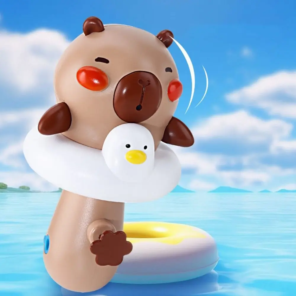Capybara Marine Animal Water Spray Toys Animal Design Press Bath Fountain Handheld Easy To Fill