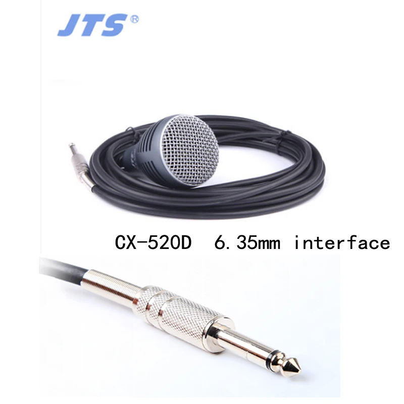 Jts CX 520D 6.35Mm Interface Harmonica Senior Volwassen Professionele Spelen Niveau Orale Fluit Drum Muziek Microfoon| | -