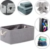 Sundries Storage Basket Linen Fabric Sorting Basket Foldable Wardrobe Storage Box for Living Room Bedroom Baby Toys Organizer 3