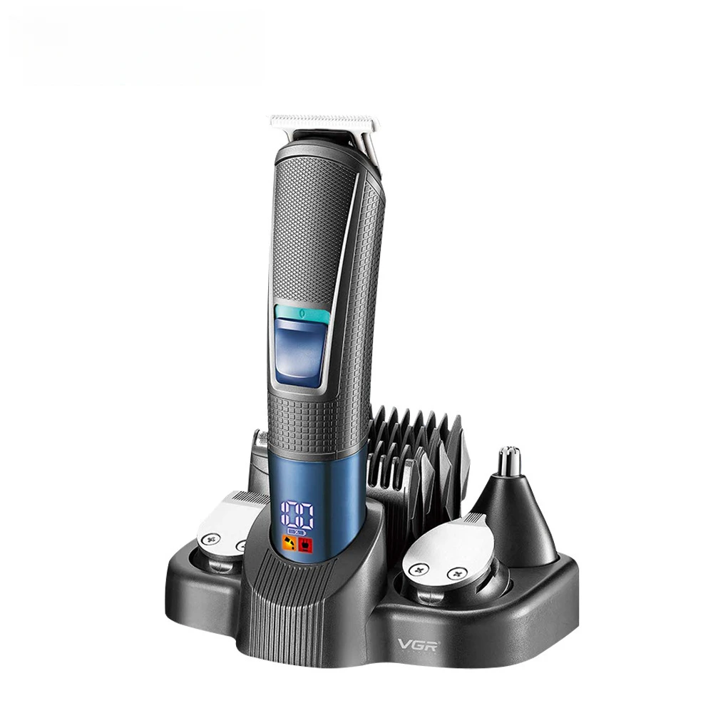 Electric Shaver VGR108 5 In 1 Multi Functional Hair Trimmer Nose Ear Beard Mustache Grooming Kit for Men
