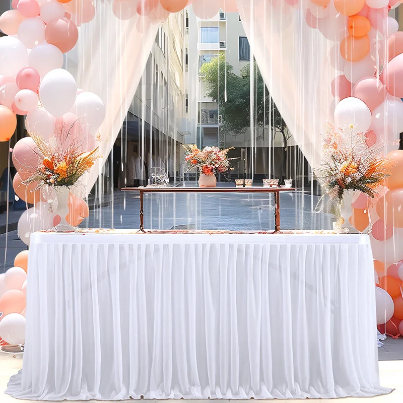 Pleated Party Table Skirt 1