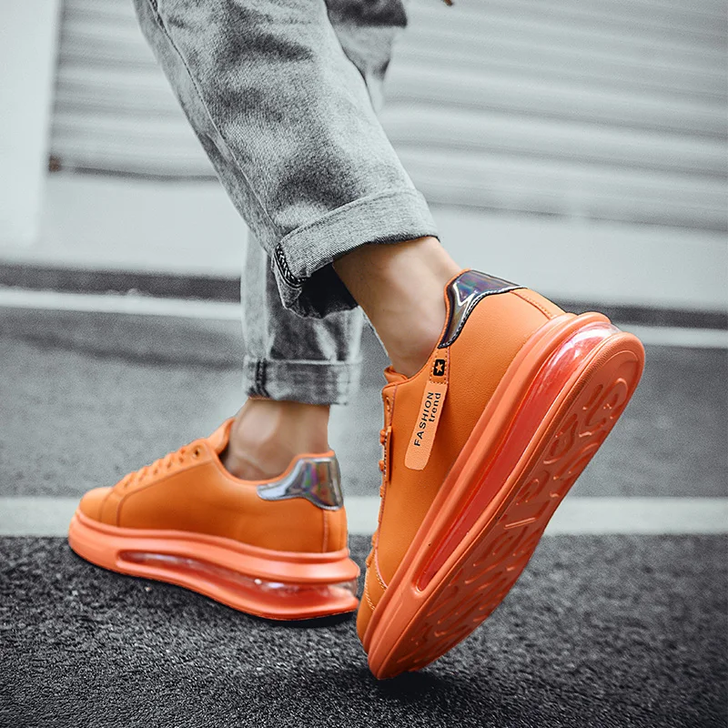 Fashion Brand Sneakers Men Casual New Soft Comfortable Pu Leather Breathable Flats Shoes For Man Tenis Masculino_voghion.com