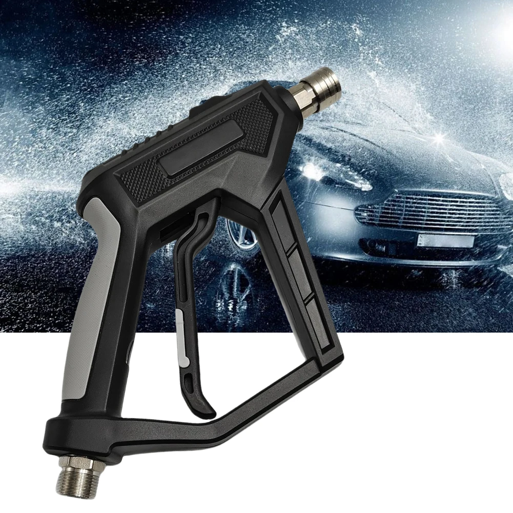 Short Pressure Washer Gun with 1/4 Inch Quick Connector High Power Washer Spray Gun Power Washer Gun for Car Wash & Cleaning