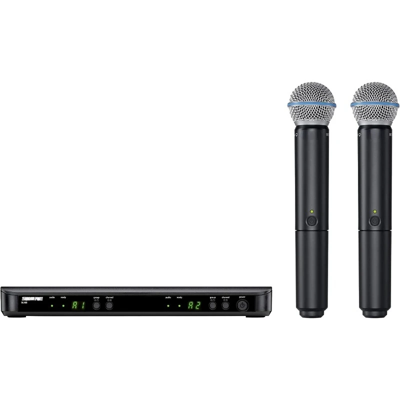 

BLX288/Beta 58 UHF wireless microphone System - perfect for church, karaoke, dual channel receiver