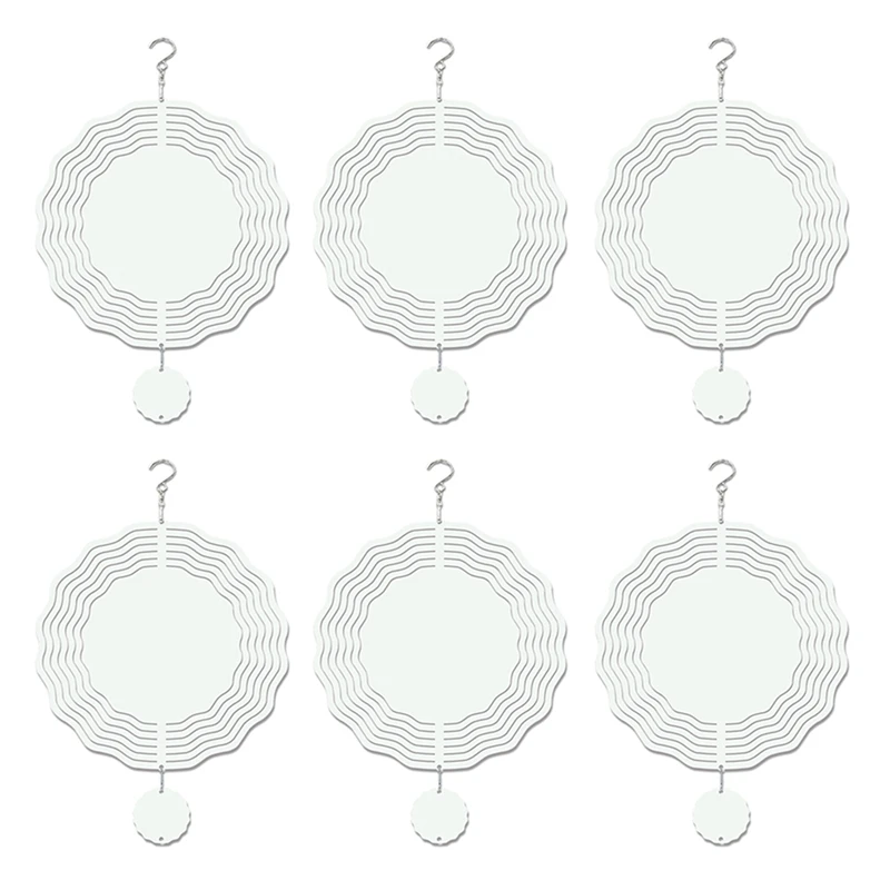 

10-дюймовые сублимационные заготовки для ветрового спиннера, 3D ветровой Спиннер, уличные ветровые Спиннеры, подвесные для сада