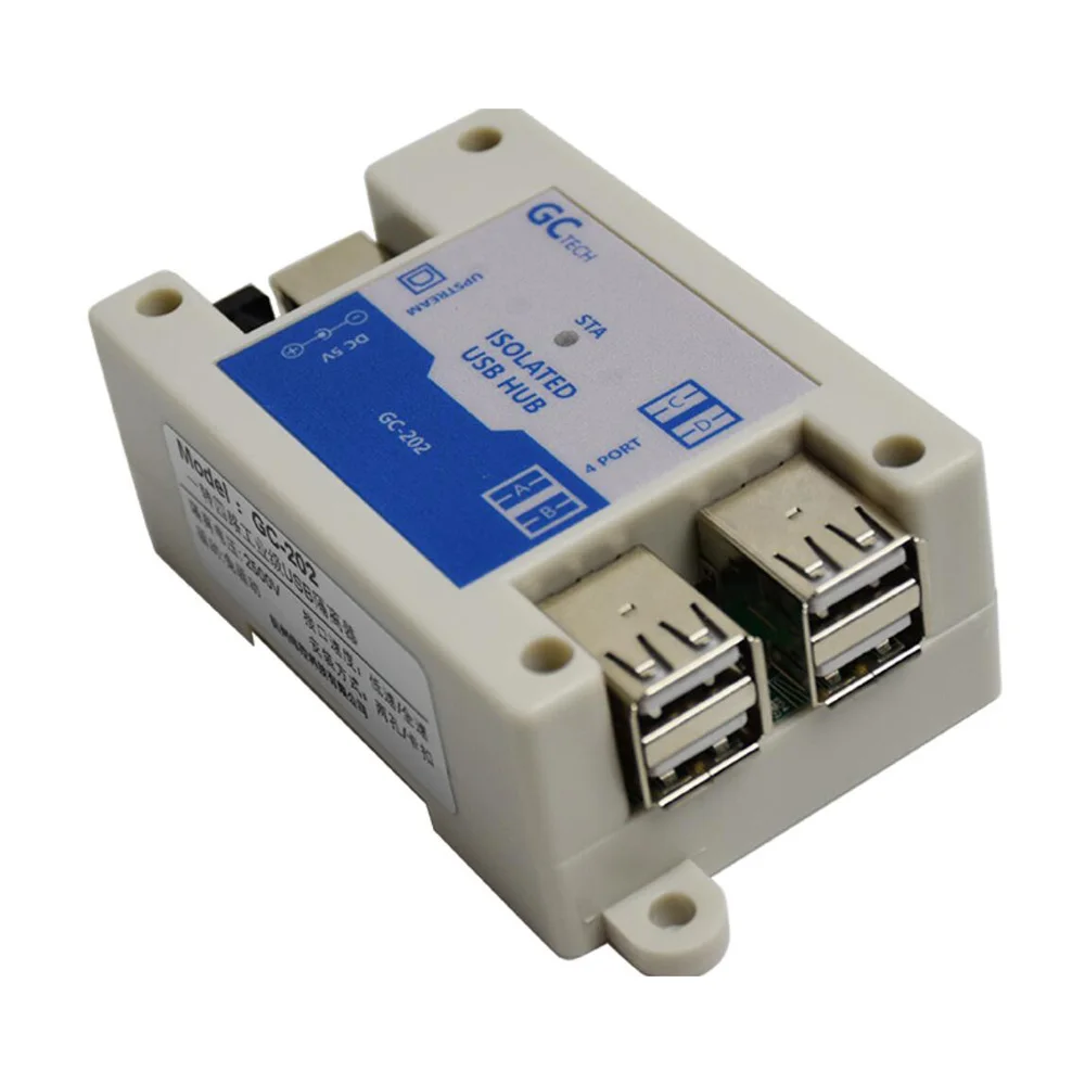 Промышленный 4-канальный USB-концентратор