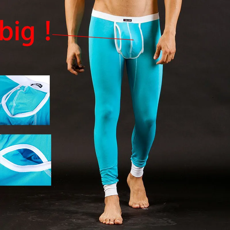 Men Thermal Underwear Skin-Friendly Render Pant Winter Warm Long Johns Men'S Soft Elastic Large Size Leggings Comfortable Tights