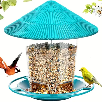 Outdoor Garden Hanging Bird Feeder - Automatic Hummingbird Feeder with Durable PP Material,  Outdoor Bird Feeder, Yard Decor - Image 5