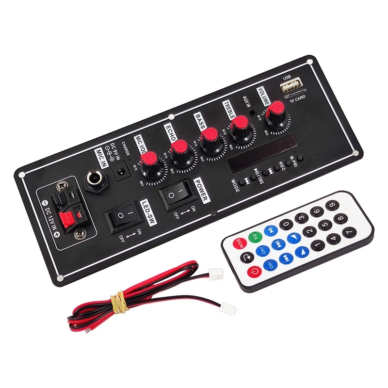 블루투스 앰프 보드 스퀘어 댄스 지지대, AUX U 디스크, 5-8 인치 스피커, DIY 홈 시어터, 7.4V