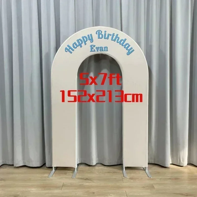 5x7 Foot Open Arched Wall Panel Door Shape Metal Bracket Wedding Decoration Children's Shower