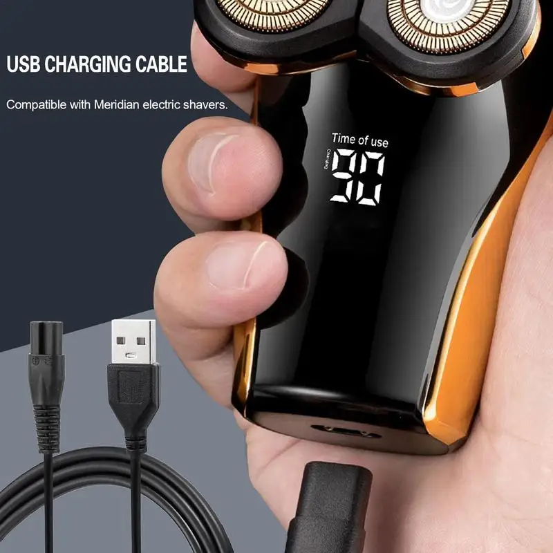 

1 PC charger cable Compatible with Meridian Grooming Electric Shaver USB Charger DC5V 5V USB Port Adapter Mobile Phone Accessory