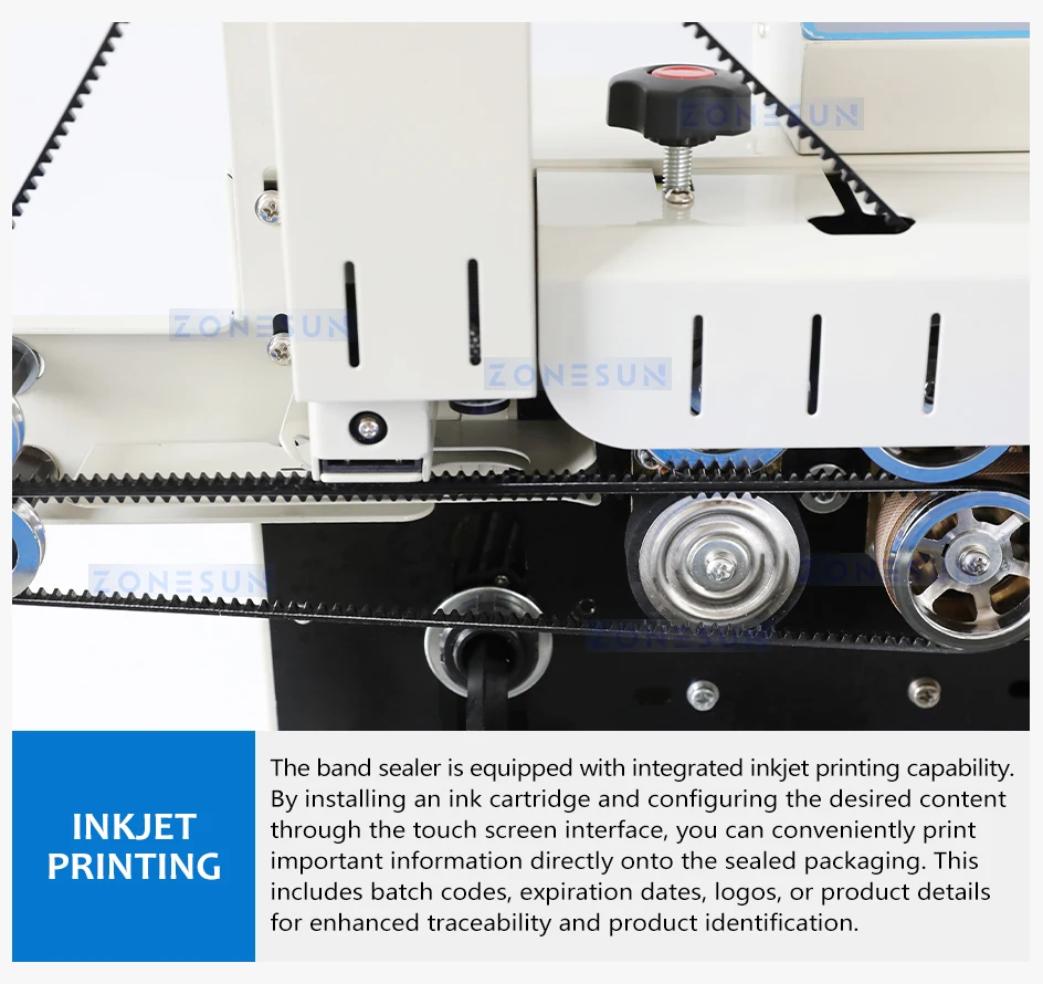 ZONESUN ZS-FR1800P Automatic Bag Sealing Machine with Date Coder