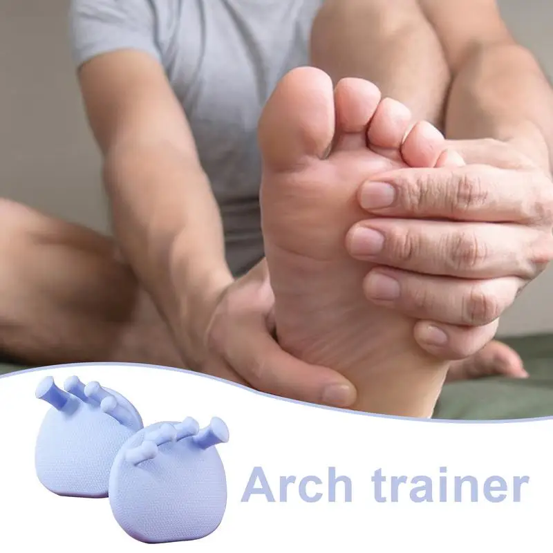 2Pcs Arch Foot Trainer Fitness Leg Toes Plantar Function Exerciser Thumb Valgus Corrector Soft Supportive Arch trainer ﻿