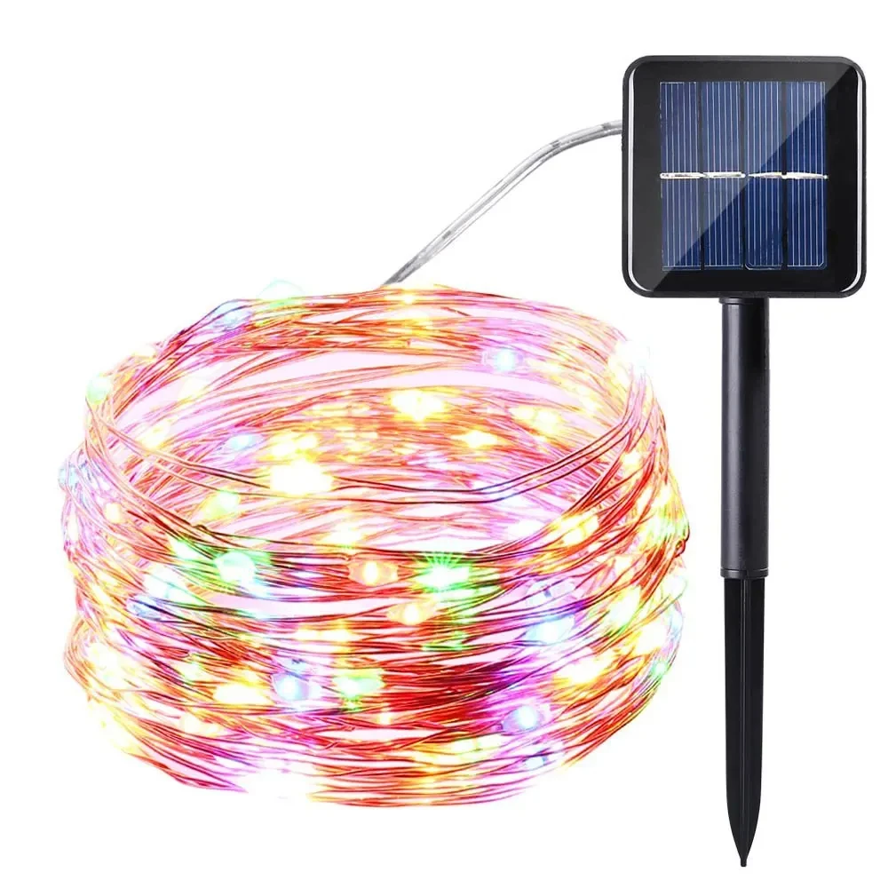 

LED Outdoor Solar Lamps 10m/20m/30m LED String Lights Fairy Holiday Christmas Party Garlands Solar Garden Waterproof Lights