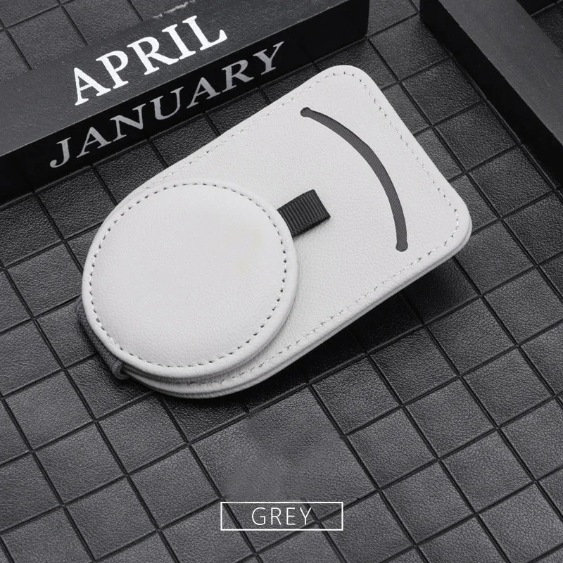 테슬라 모델 3 Y X S용 자동차 선글라스 홀더 클립 가죽 클립 내부 부품 카드 티켓 고정기 휴대용