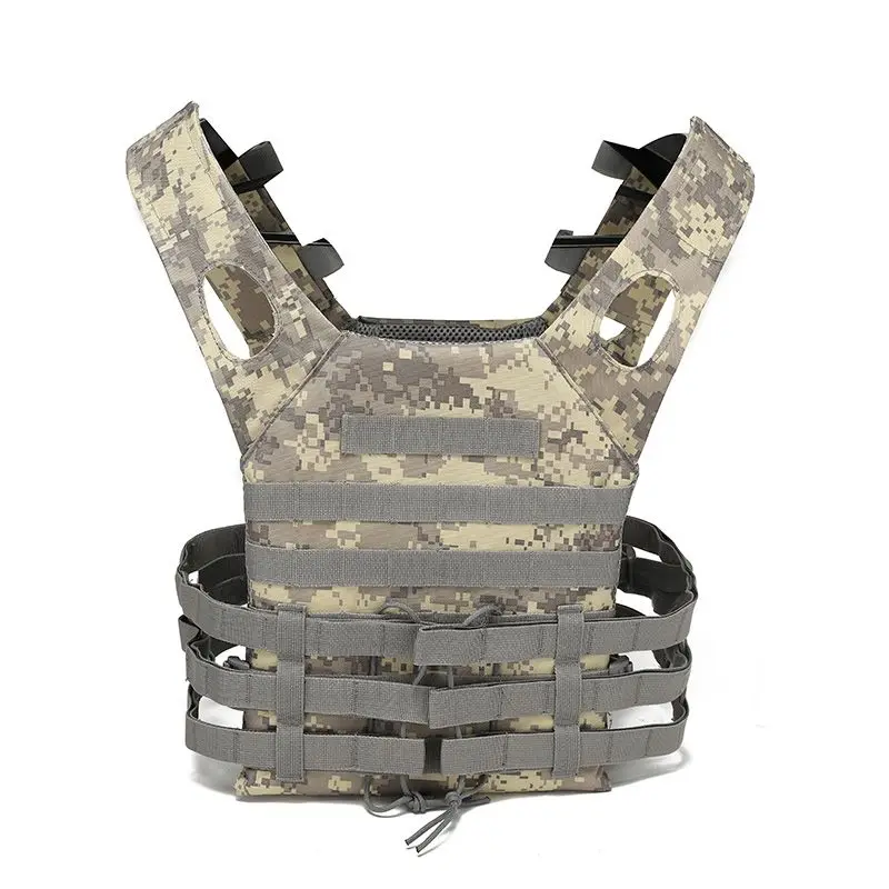 나일론 전술 조끼 바디 아머 사냥 캐리어 에어소프트 액세서리 CS 전투 MOLLE 카모 밀리터리 아미 조끼 (야외 사냥용)