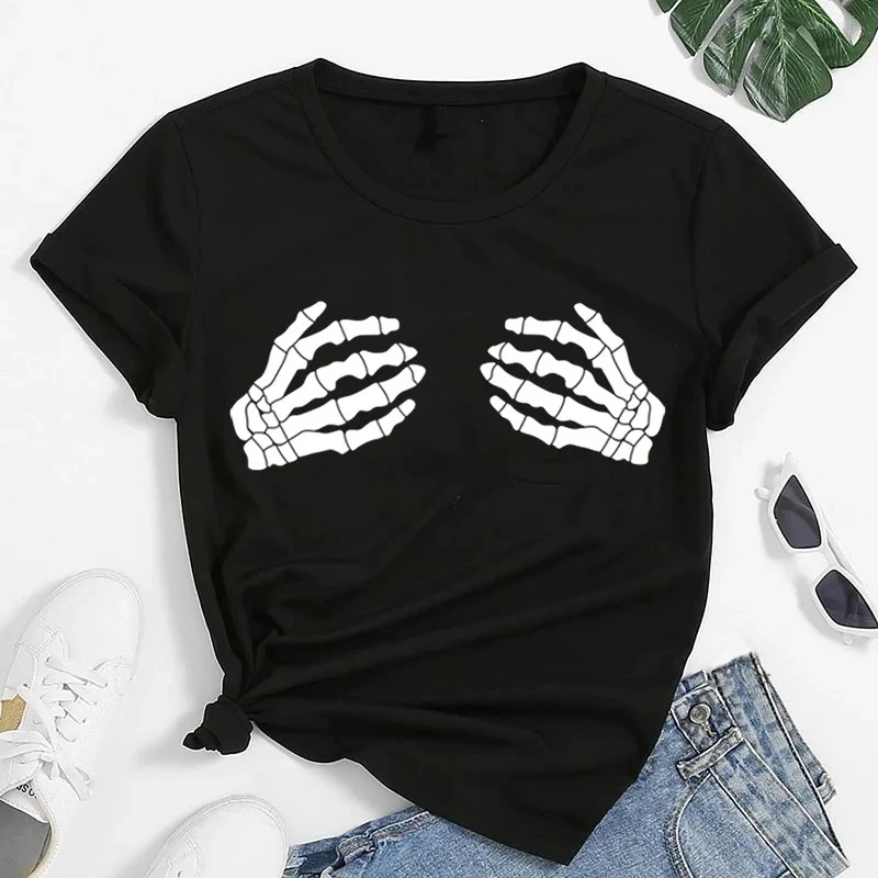 

Women Fun Hip Hop Rap T-shirt Street Dance Men's Clothing Gangster West Coast Style Print Short Sleeves Tops Y2k Streetwear Tees