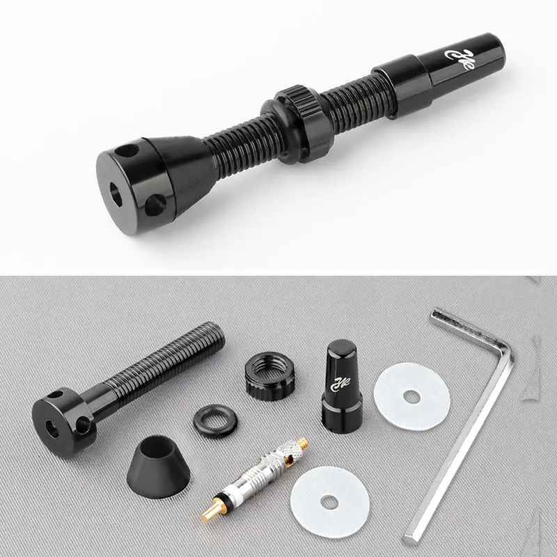 Deemount Bicycle Tubeless Carbon Rim Presta Valves 44/60/80mm F/V Nipple Brass Core CNC Machined Anodized W/Tool bicycle tubeless valve bicycle valve bicycle air valve