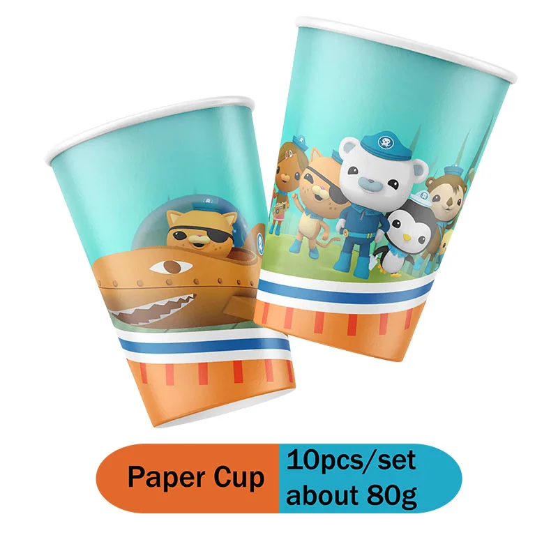 The Octonauts Birthday Party Decoration Kid Toy Balloon Disposable Tableware Event Supplies Barnacles Peso Kwazii Photo Backdrop - Bilde 4