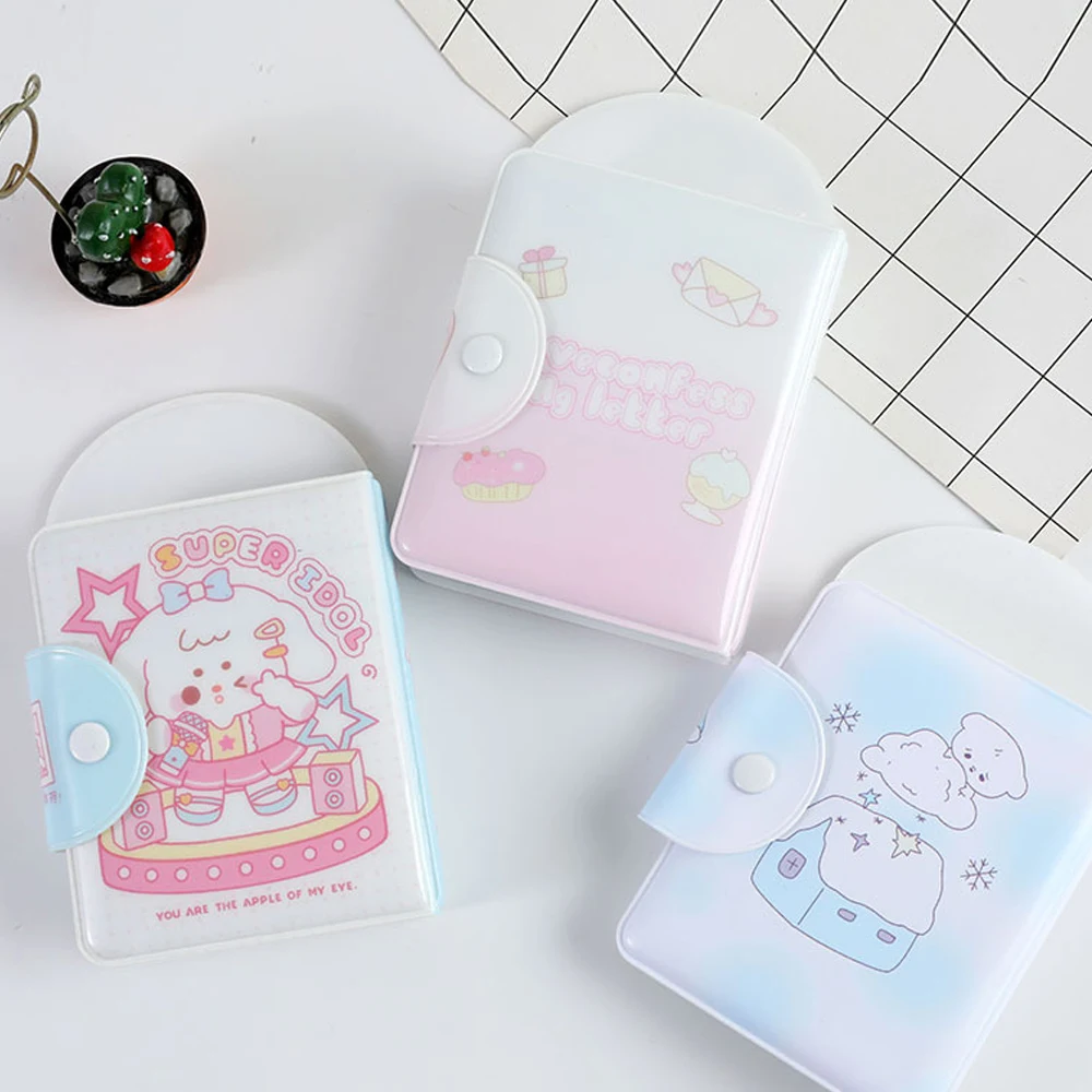 Cartoon Photo Album 32 Pockets 3 inch Photocard Holder Cute Puppy Mini Instax Photos Collect Book Korean Idol Photo Card Holder 5