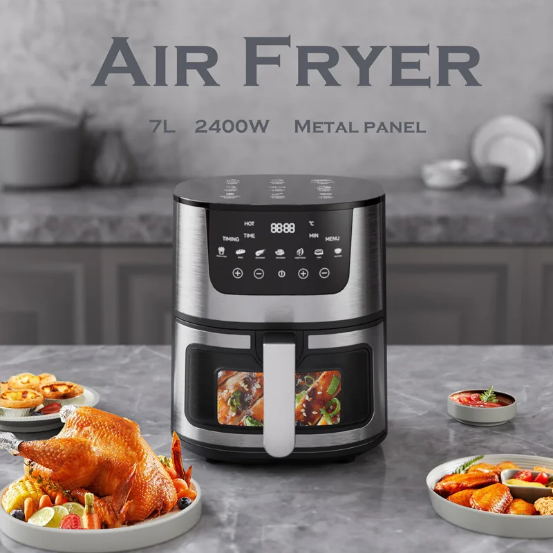 Visual Air Fryer Household Multifunctional Touch Screen Smart Household 7L Large Capacity Electric Fryer 2
