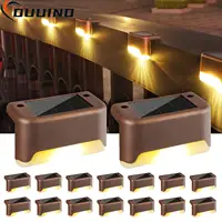 8x LED Solar Deck Lights Outdoor Solar Path Garden Light Waterproof Solar Step Lamps Decoration for Patio Stair Fence Courtyard 1
