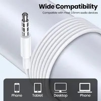 TOPK-Écouteurs intra-auriculaires avec microphone, contrôle du volume, prise jack 3.5mm, universel, pour iPhone et Android 3