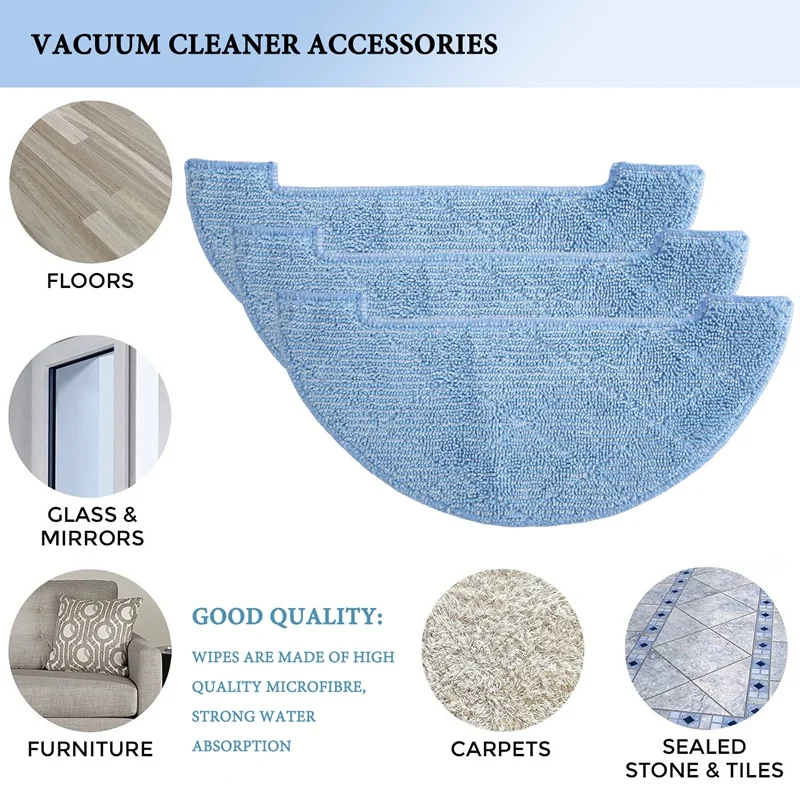 AT13 Replacement Filter Brush Wipe Spare Parts Accessory Set For ILIFE V80 V85 ZACO V80 V85 Robot Vacuum Cleaner