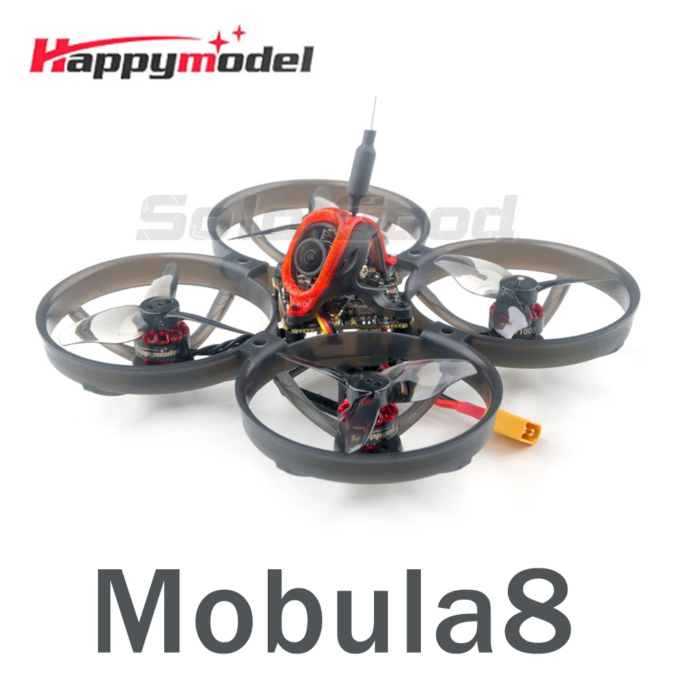 

HappyModel Mobula8 1-2S 85mm Micro FPV Whoop Drone X12 AIO FC 400mW OPENVTX Caddx Ant 1200TVL EX1103 KV110000