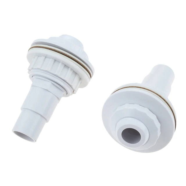 2Db/Beállított A Föld Feletti Medence Teljes Visszatérő Sugárhajtású Tömítés És 1-1/2 "Férfi Tömlő Adapter Anya 3/4" Szemgolyó-Kimenetelű Szerelvény