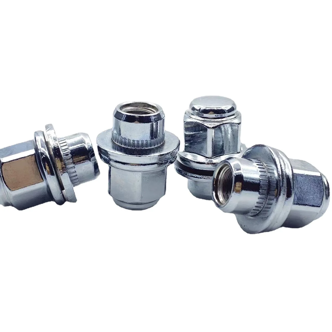 Alloy Wheel Nuts For Jaguar Xf Xf-R Xe (M12x1.5) Chrome Lug Bolt Stud Set Wheels Tires & Parts 4PCS