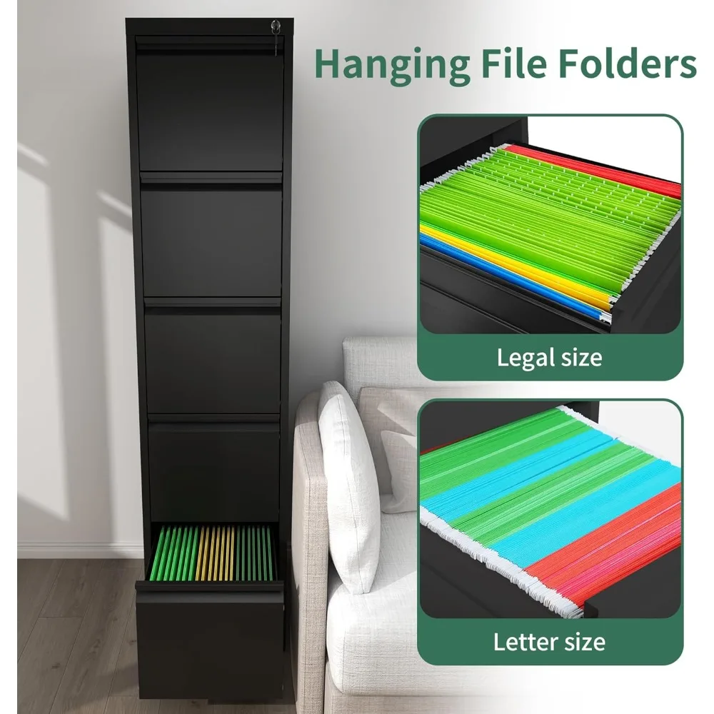 file cabinet, vertical file cabinets with lock for home office,heavy duty office steel filing cabinet for hanging letters/legal/
