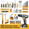Toolbox, Cordless Drill Tool Kit Set, 20V Power Drill Toolboxes with Battery Electric Drill Driver, Toolbox 2