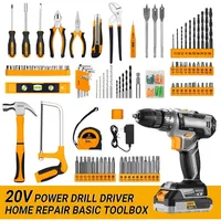 Toolbox, Cordless Drill Tool Kit Set, 20V Power Drill Toolboxes with Battery Electric Drill Driver, Toolbox 2