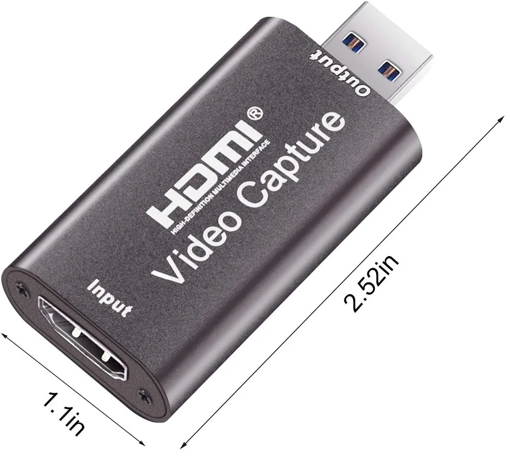 오디오 비디오 캡처 카드 60fps, 4K HDMI 호환 USB 3.0 2.0 게임 스트리밍 라이브 방송을 위한 안정적인 비디오 변환기