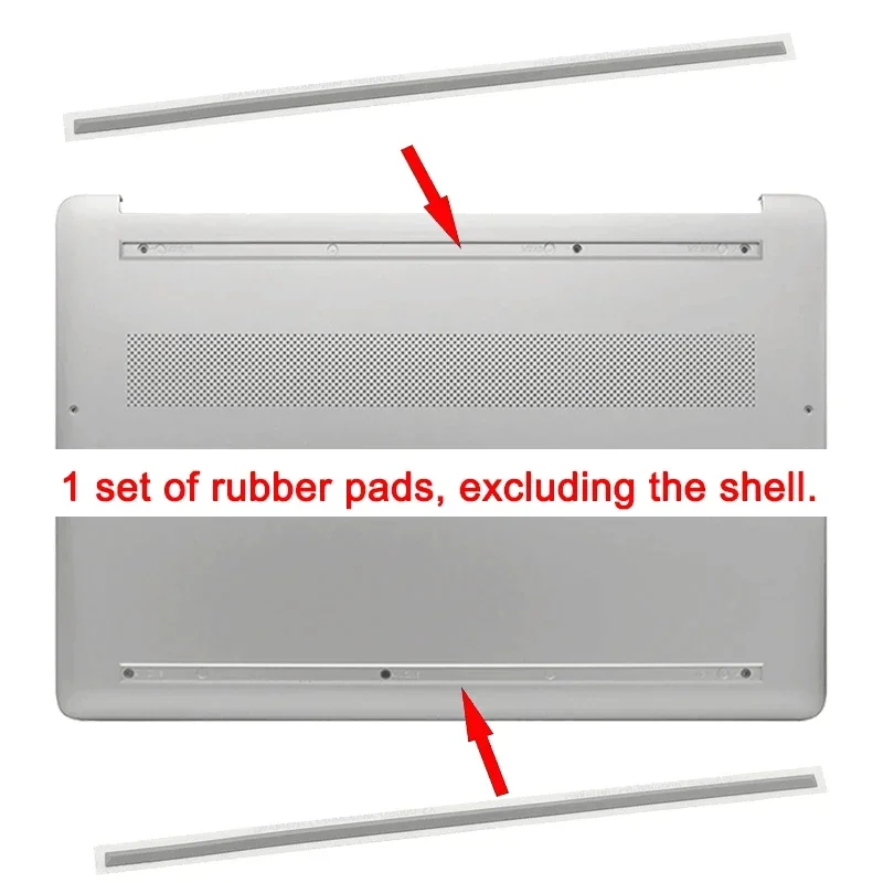 1-2PC Rubber Strip Laptop Bottom Shell Cover Foot Pad For HP 15S-FR 15S-FQ 15S-ER 15-DY 15-EF Non-Slip Bumper Feet Strip Laptops