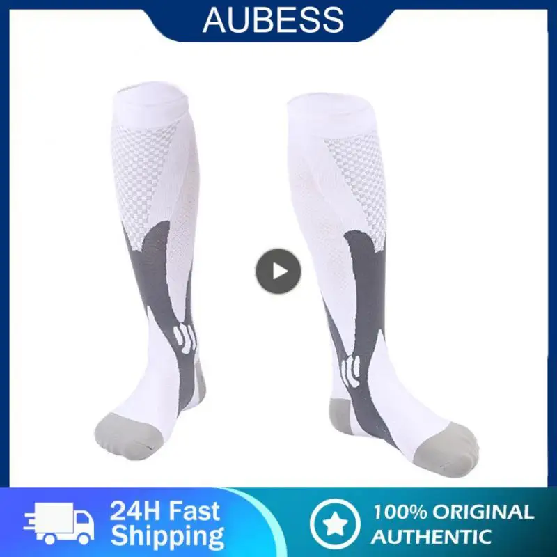 

1PCS Running Men Women Compression Socks For Football Anti Fatigue Pain Relief 20-30 Mmhg Black Compression Socks Fit For Sport