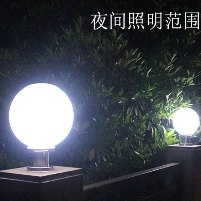 Fence Lampshade LED Bulbs Cover Post Light Outdoor for Yard Acrylic Lights Garden Supplies Fixtures outside 6