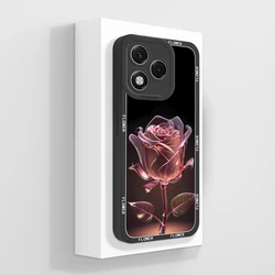 Elegant Floral Soft Silicone Phone Case - High-Quality, Anti-Slip Bumper for Honor 400 Lite (TYB977)