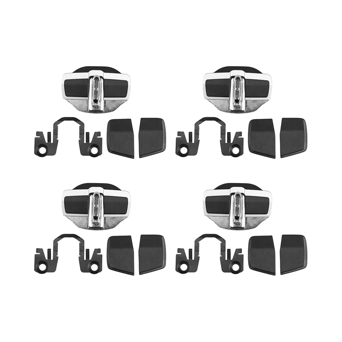 Car Door Lock Protection Cover Stabilizer Latches for Subaru All Series 4 Set car door lock damper car interior accessories car door lock cover car exterior accessories car door protection pad car door cover