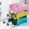 Anti-Fall Stackable Storage Rack Glass Beer Bottle Drink Holder Refrigerator Drawer Beverage Box Can Dispenser Space Saving Tray 3
