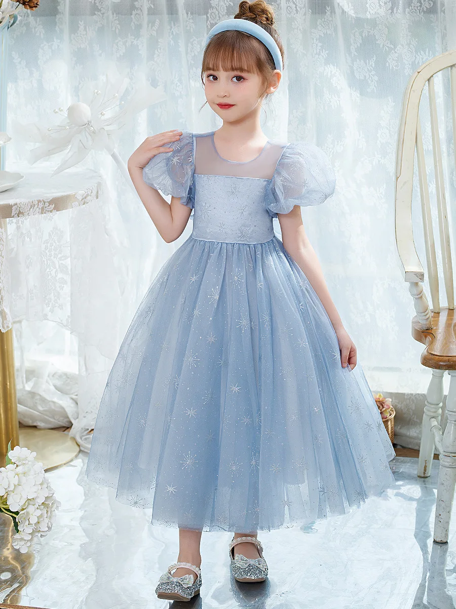 Dress for Young Girls Short Luxury Princess New Evening in