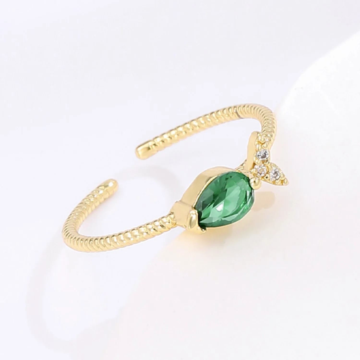 2021 INS Color Rainbow Fashion Rings For Women Finger Jewelry Clear CZ Colorful Neon Enamel Open Adjusted Dome Ring
