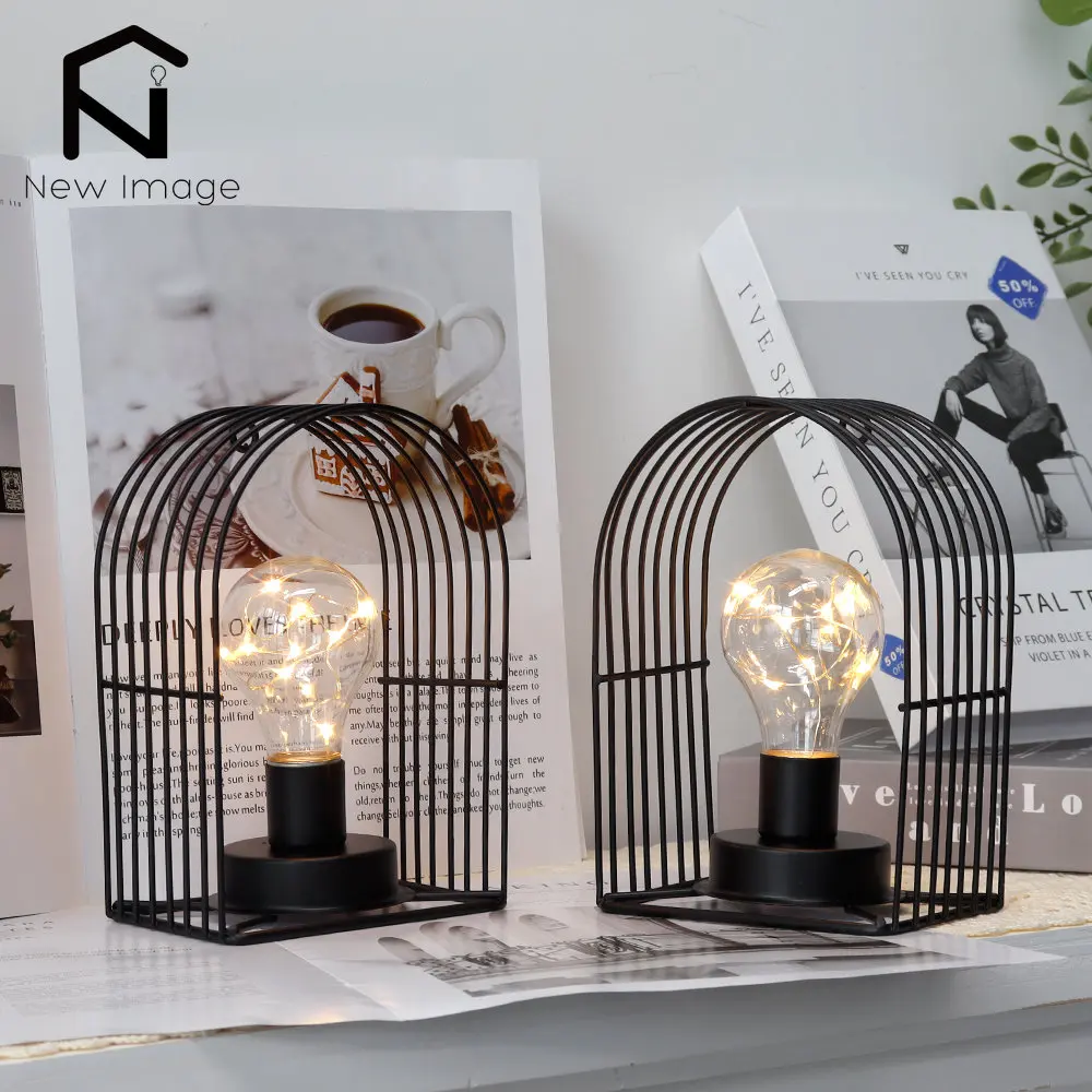 Black Plastic Table Lamp Battery Operated Lamps Hanging Lamp Candle Holder  Lanterns Cordless Lamp for Bedrooom Patio Home Decor - AliExpress