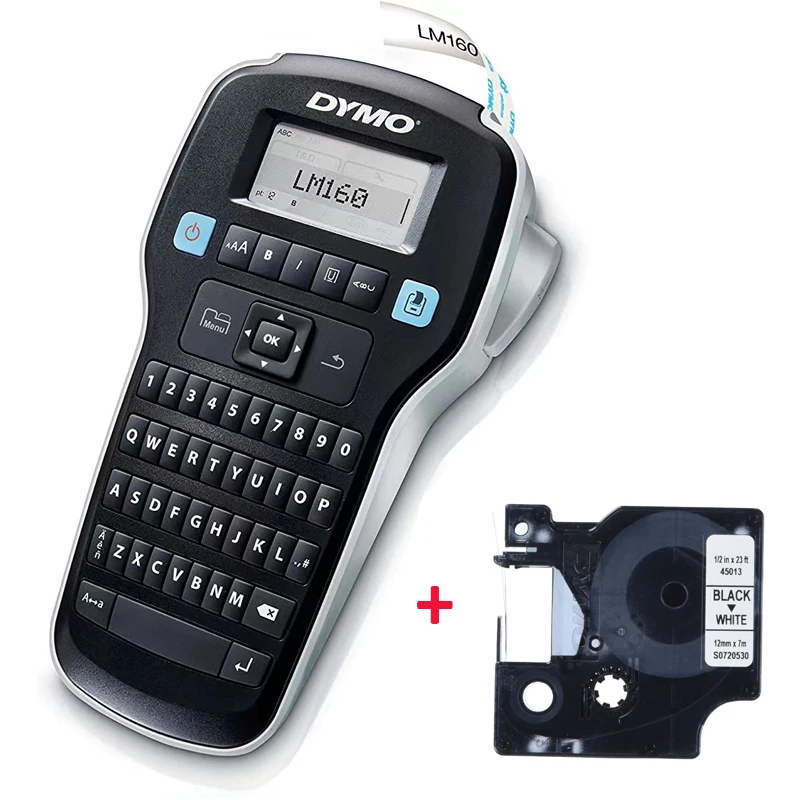 15 팩/16 팩/30 팩 DYMO LM160 라벨 메이커, 오리지널 45013 리본 포함